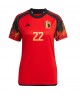 Günstige Belgien Charles De Ketelaere #22 Heimtrikot Damen WM 2022 Kurzarm